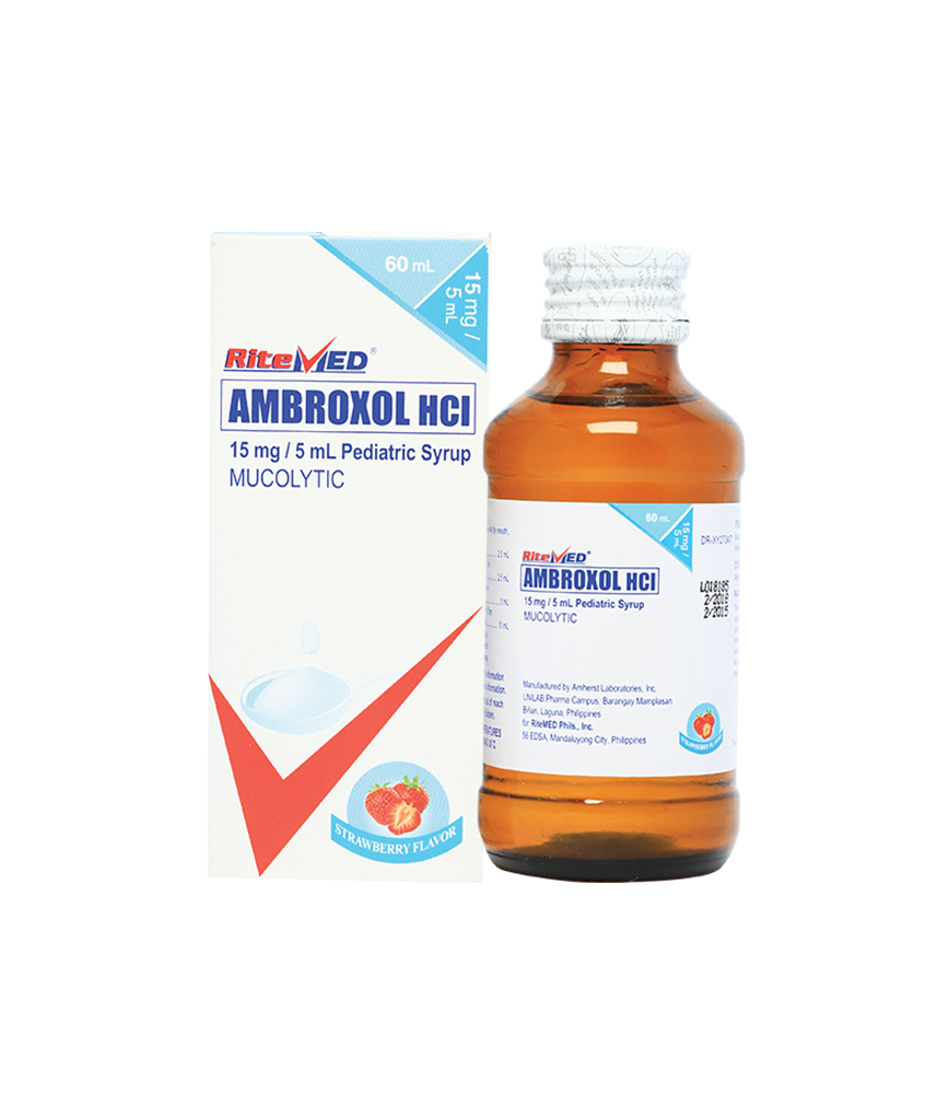 AMBROXOL 15MG SYRUP 60ML – RITEMED – Rose Pharmacy