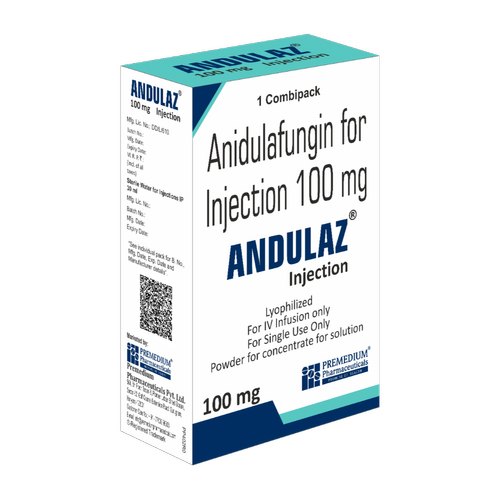 Premedium Anidulafungin 100 mg Injection, Rs 400 /injection Premedium  Pharmaceuticals Private Limited | ID: 21395405548