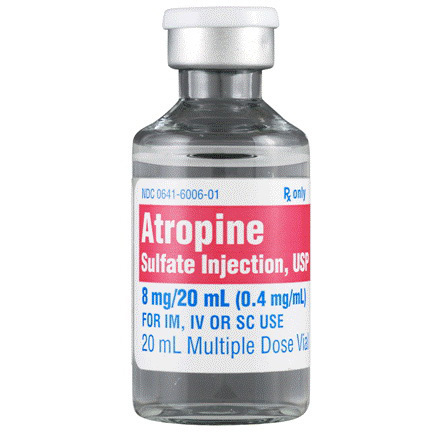 Box Quantity* Atropine, 8mg, 20ml Vial | Bound Tree