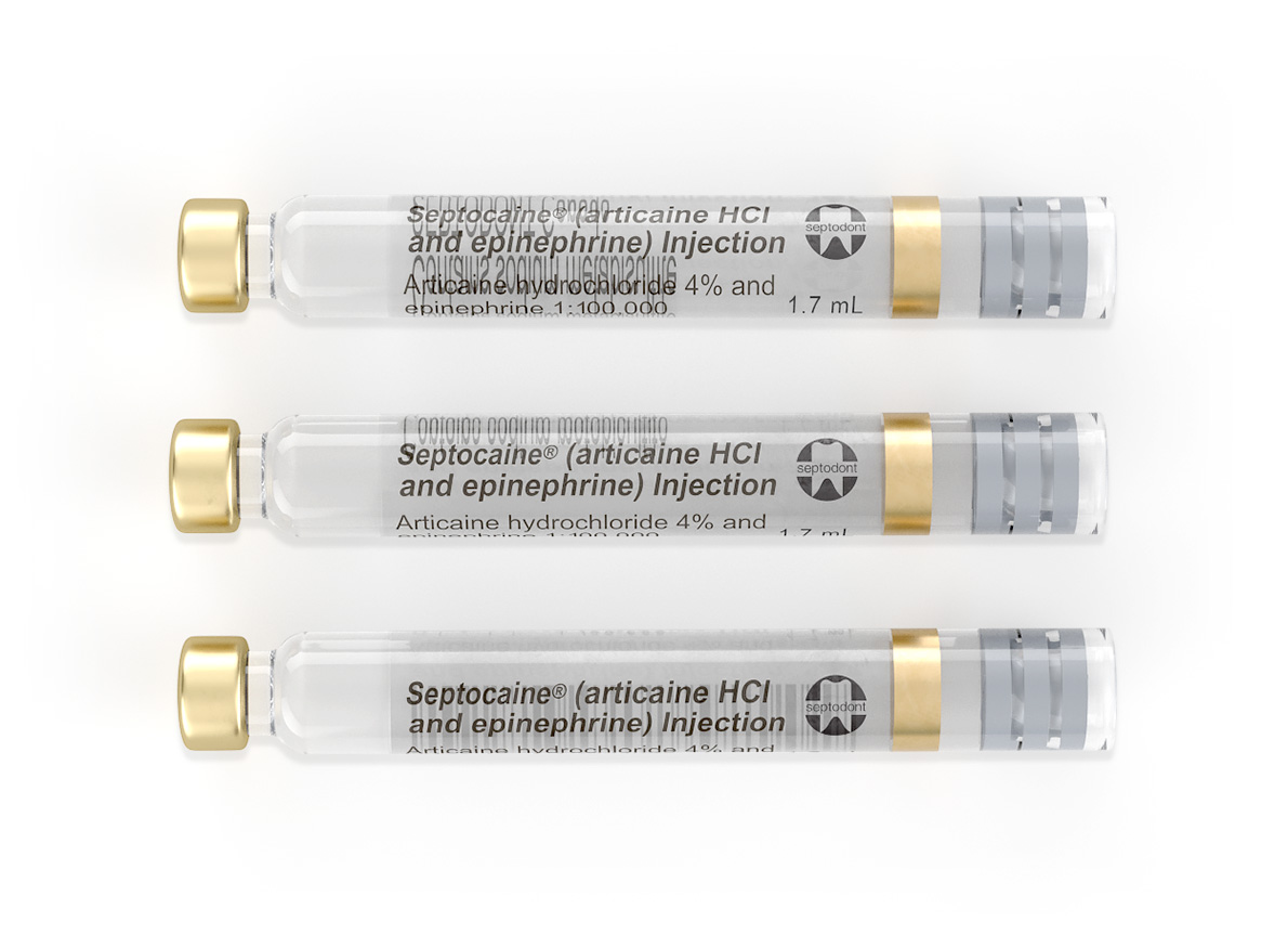 Septocaine® and epinephrine 1:100,000 - PAIN MANAGEMENT category - Septodont