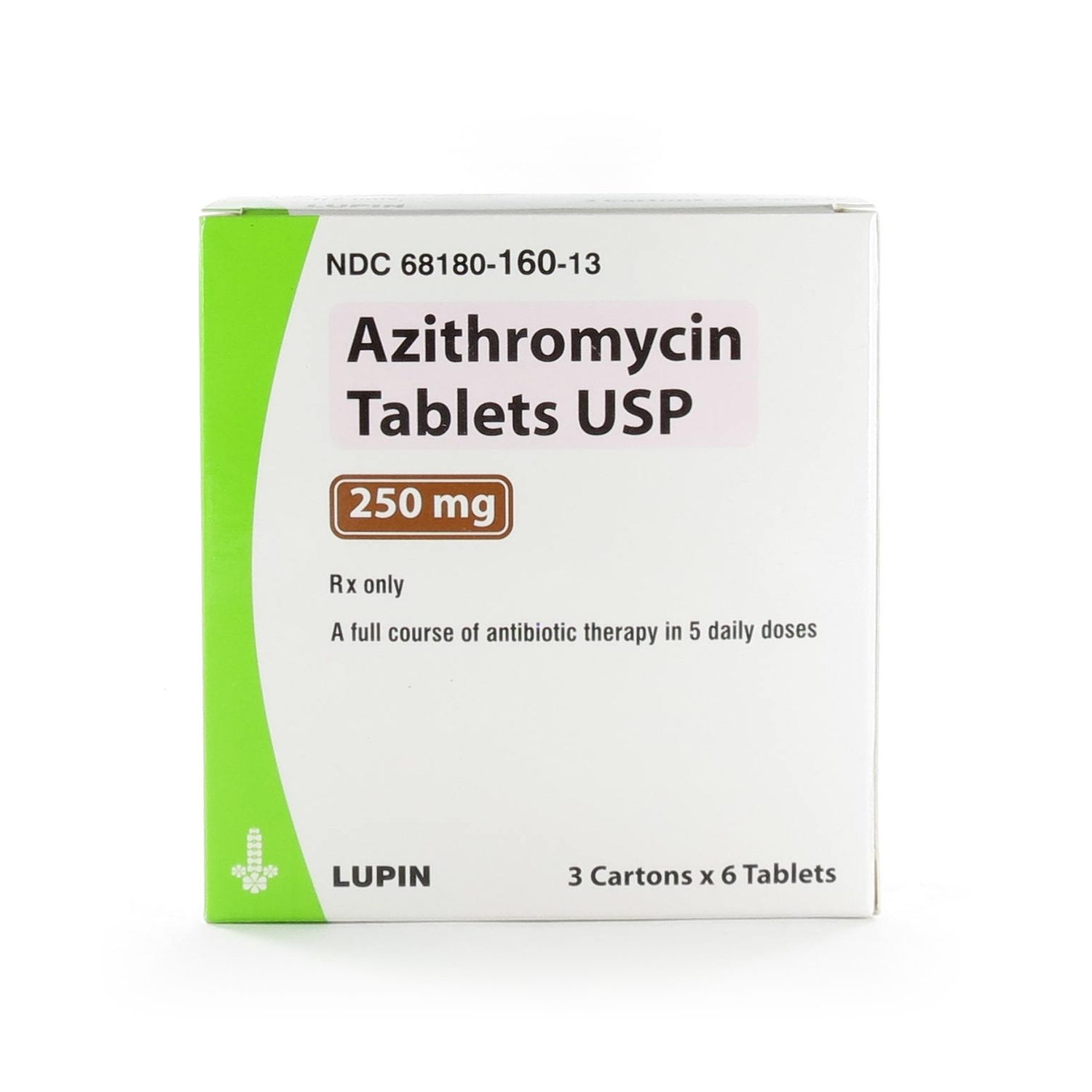 Azithromycin, 250mg Unit-Dose, 18 Tablets/Box (Packed as 3x6) | McGuff  Medical Products