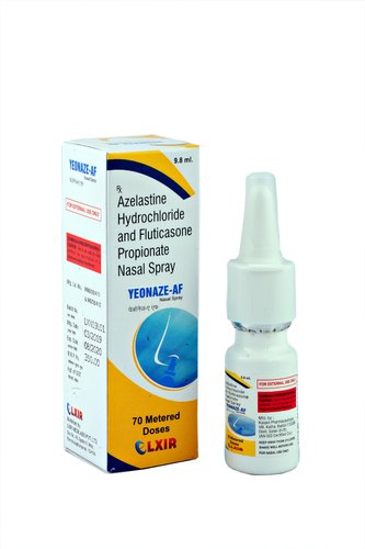 Yeonaze-Af Azelastine Hydrochloride And Fluticasone Propionate Nasal Spray,  Packaging Type: Bottle, Rs 350 /bottle | ID: 20868843855