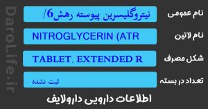 نیتروگلیسرین پیوسته رهش6/4