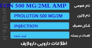 PROLUTON 500 MG/2ML AMP