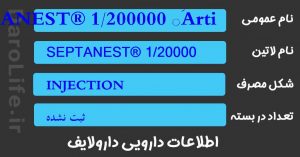 SEPTANEST® 1/200000 َArticaine HCL 4% INJ