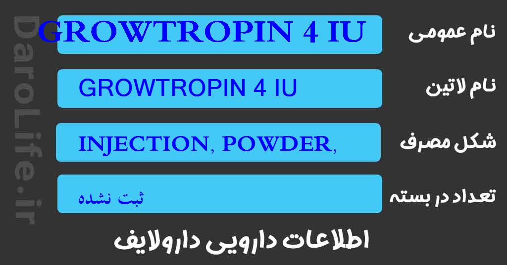 GROWTROPIN 4 IU