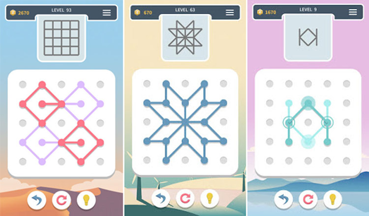 بازی تلفن همراه Weave the line