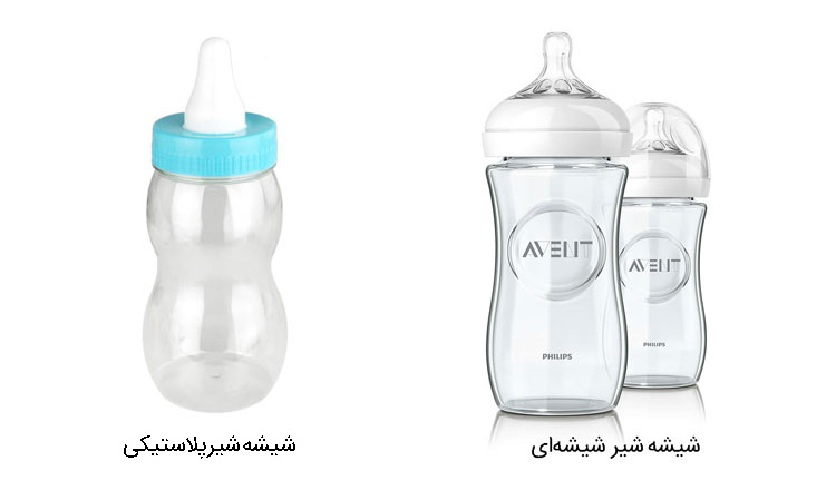 شیشه شیر بچه، پلاستیکی