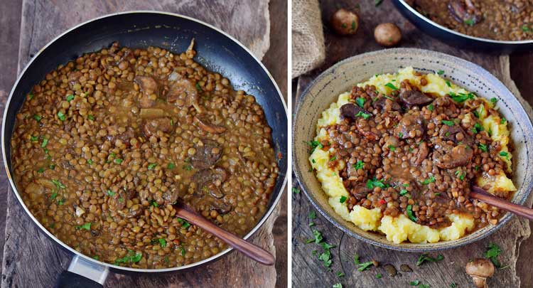 خوراک عدس و قارچ مناسب تغذیه بارداری