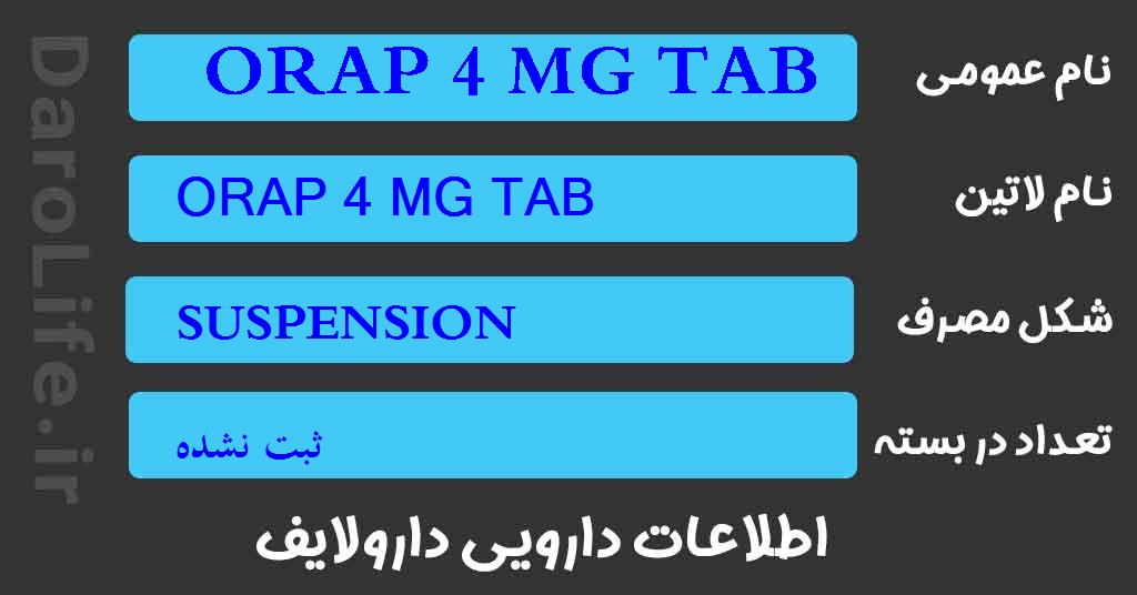 ORAP 4 MG TAB