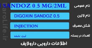 DIGOXIN SANDOZ 0.5 MG/2ML