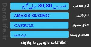 امسیس 80/80 میلی گرم