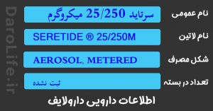 سرتاید 25/250 میکروگرم