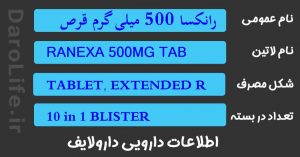 رانکسا 500 میلی گرم قرص