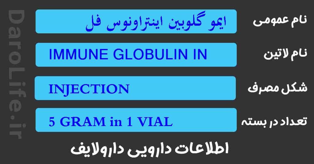 ایمو گلوبین اینتراونوس فلیبوگوما